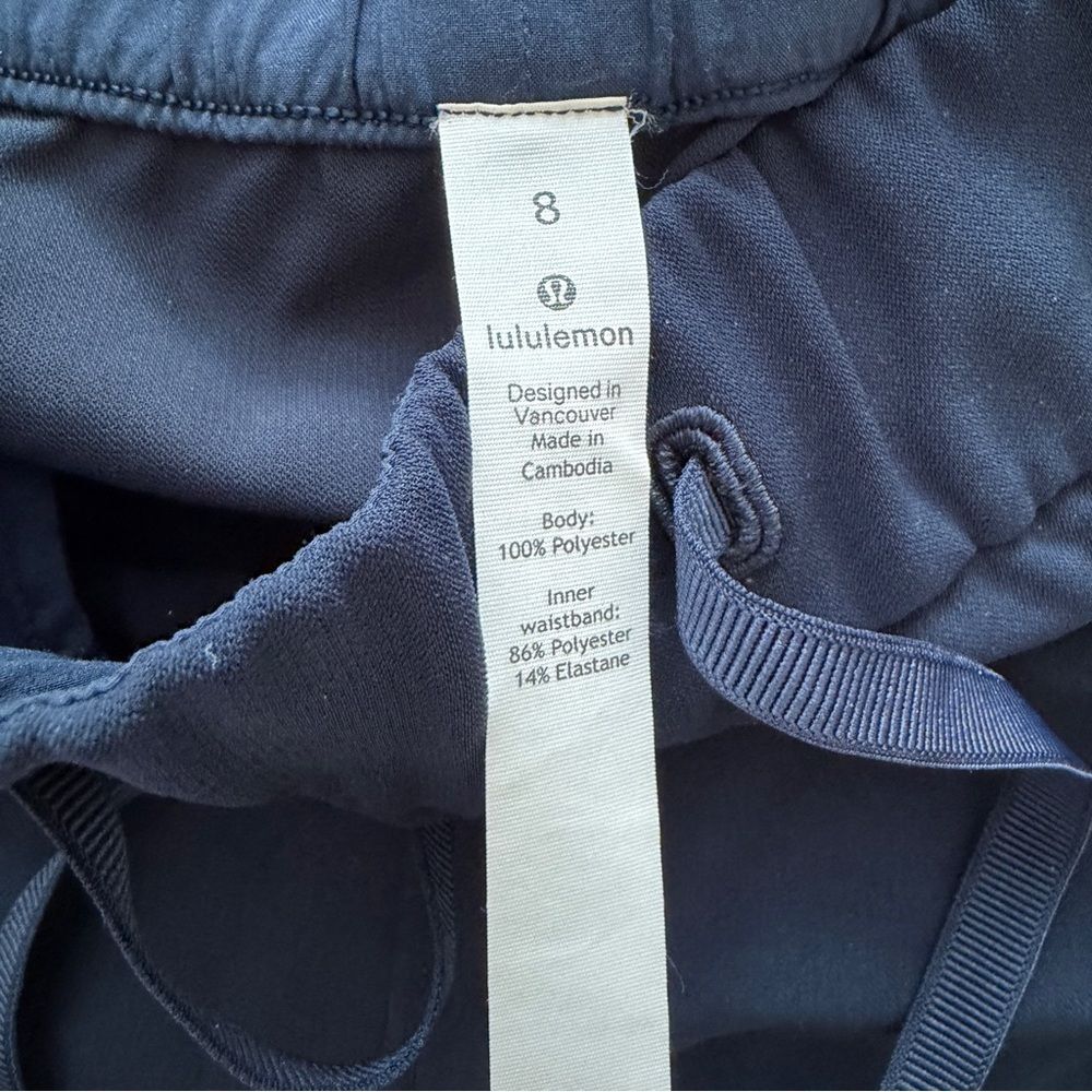 Lululemon Blue Tapered Leg Midrise Pants Women Size 8 - Picture 5 of 7